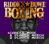Заставка игры Riddick Bowe Boxing